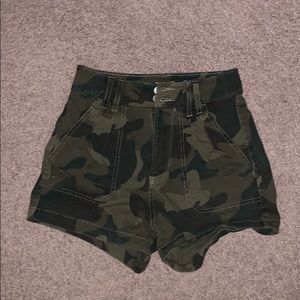 Hollister High Waisted Camo Shorts